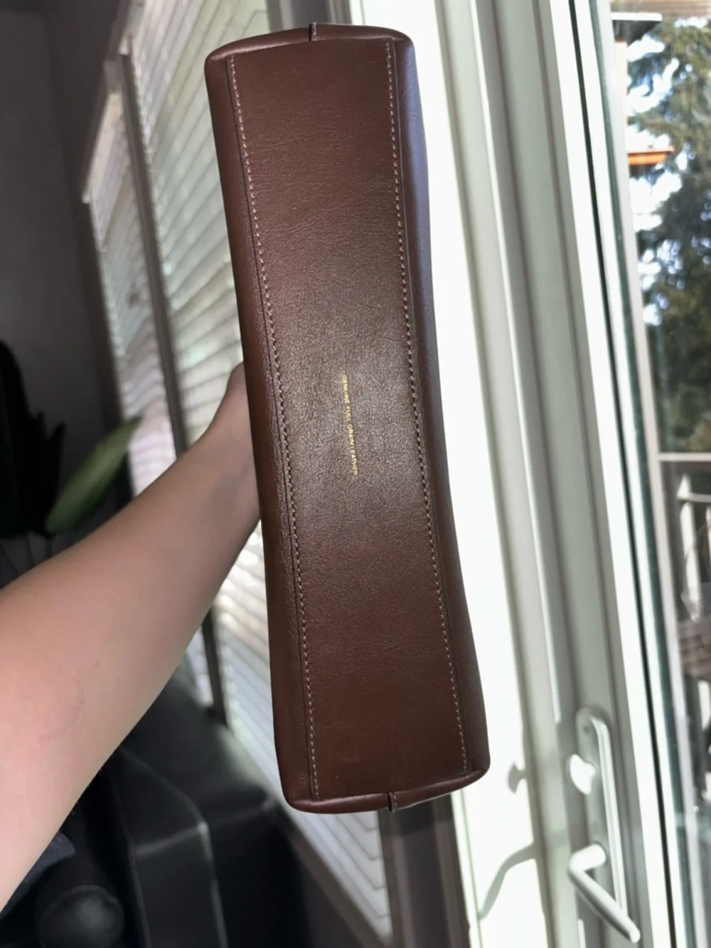 COACH Brooklyn Shoulder Bag 28 in maple brown leather - Picture 4 of 5